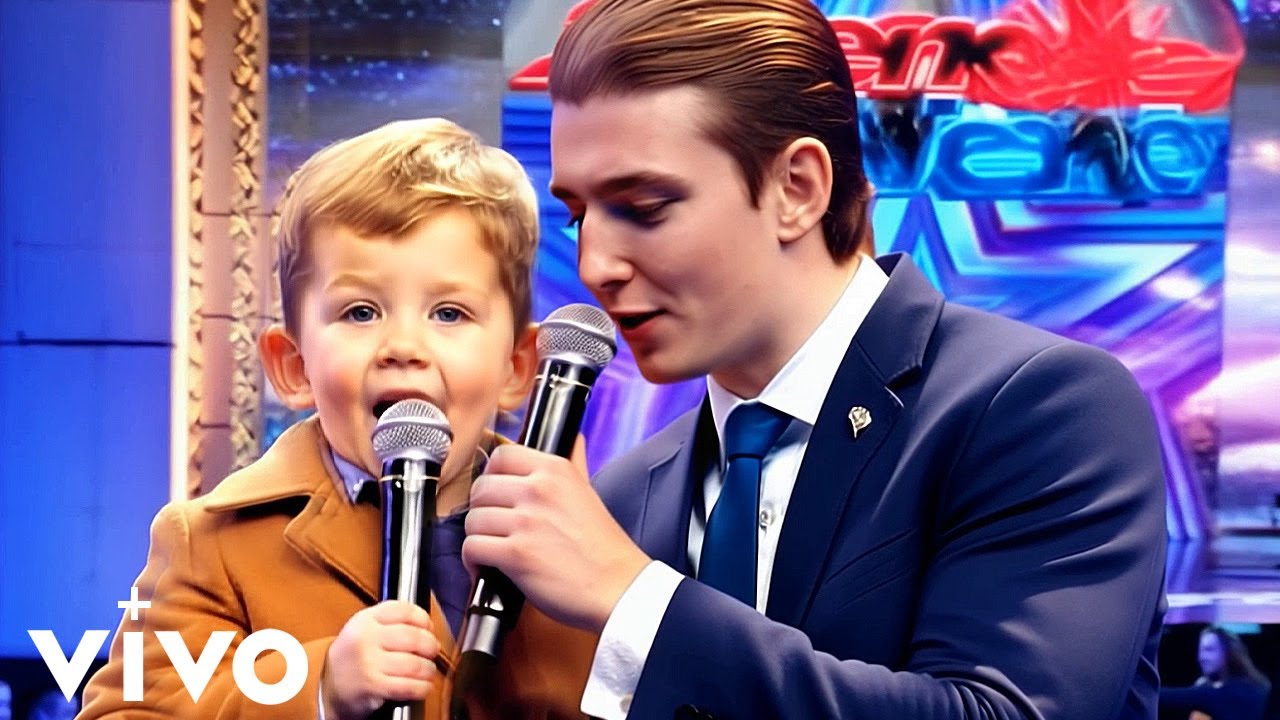 Elon Musk's son X and Barron Trump singing live 'I Like My Suitcase' on ViVO Talent AGT / AI cover 