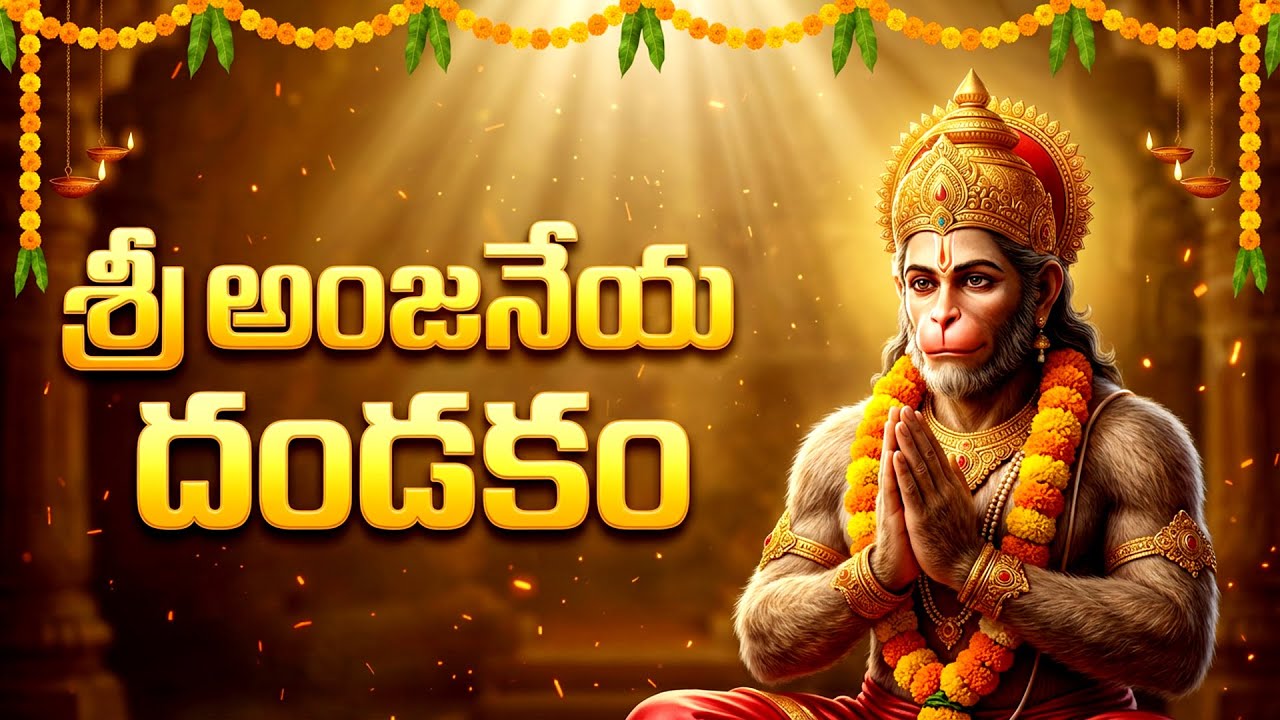 శ్రీ అంజనేయ దండకం | Sri Hanuman Dandakam | Anjaneya Dandakam In Telugu | Bhakti Patalu
