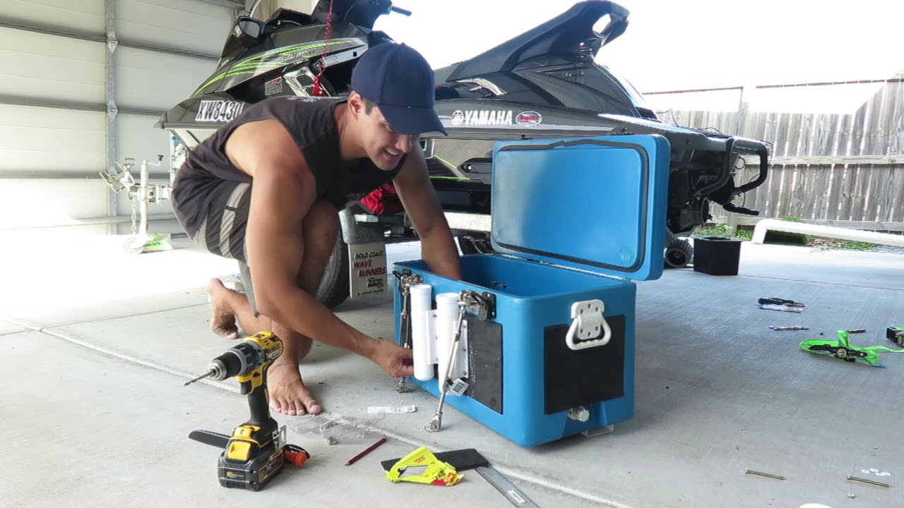 DIY JETSKI FISHING ESKY YAMAHA WAVERUNNER / KAWASAKI/ SEADOO ICE BOX / CUSTOM COOLER