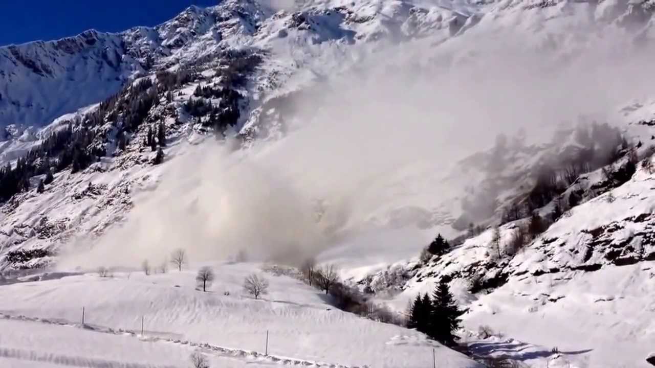 Great avalanche in South Tyrol Passeier Valley