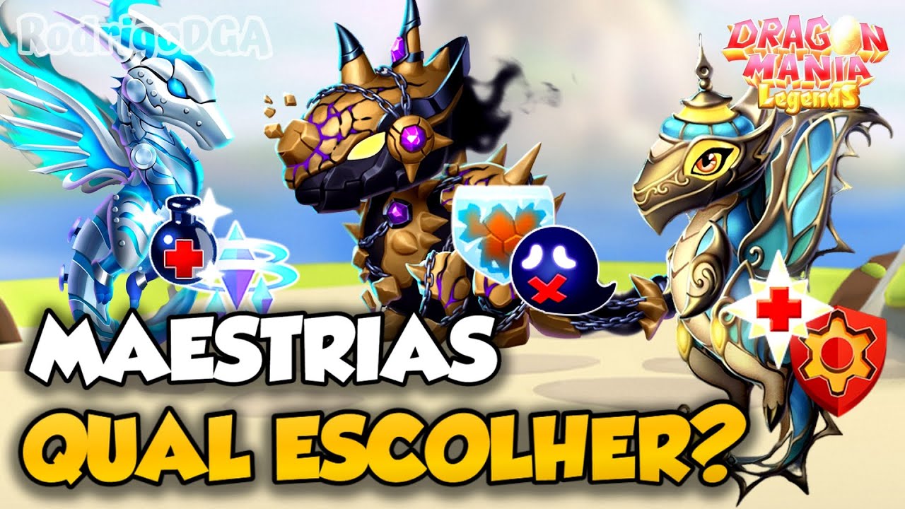 VEJA AS MELHORES MAESTRIAS PARA USAR EM 2025 NO DRAGON MANIA A LENDA