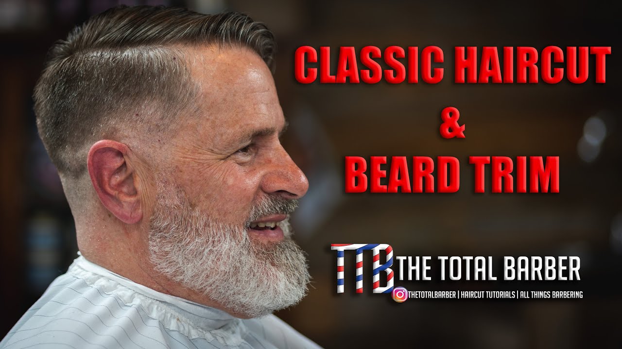 Classic Haircut With Beard Trim // Barber Tutorial