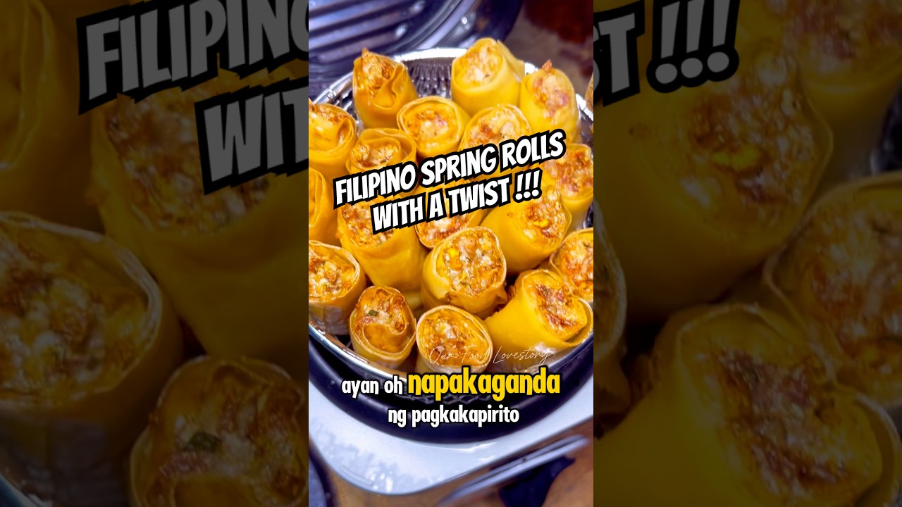 Lumpiang Shanghai with a surprising twist ! Crispy & Golden Filipino Spring Rolls #recipe #lumpia