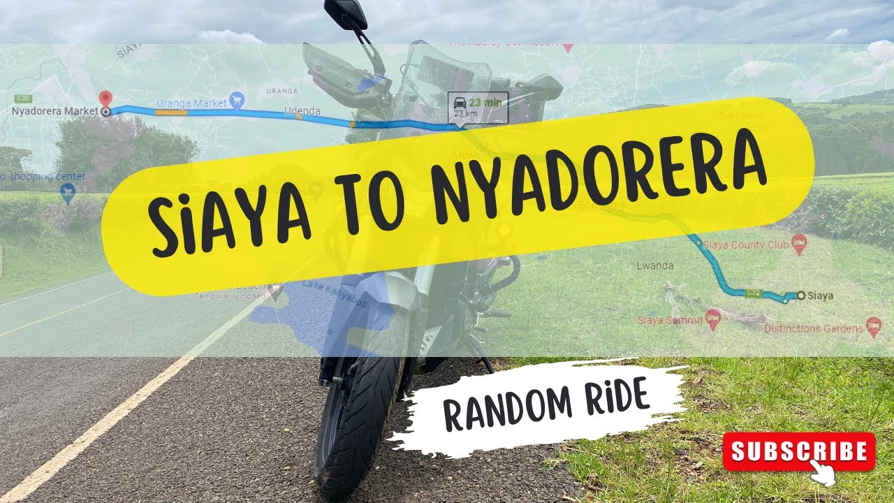 Siaya to Nyadorera Random Motorcycle Ride (4K Video UHD) | Relaxing Solo Ride on Bajaj Dominar 400