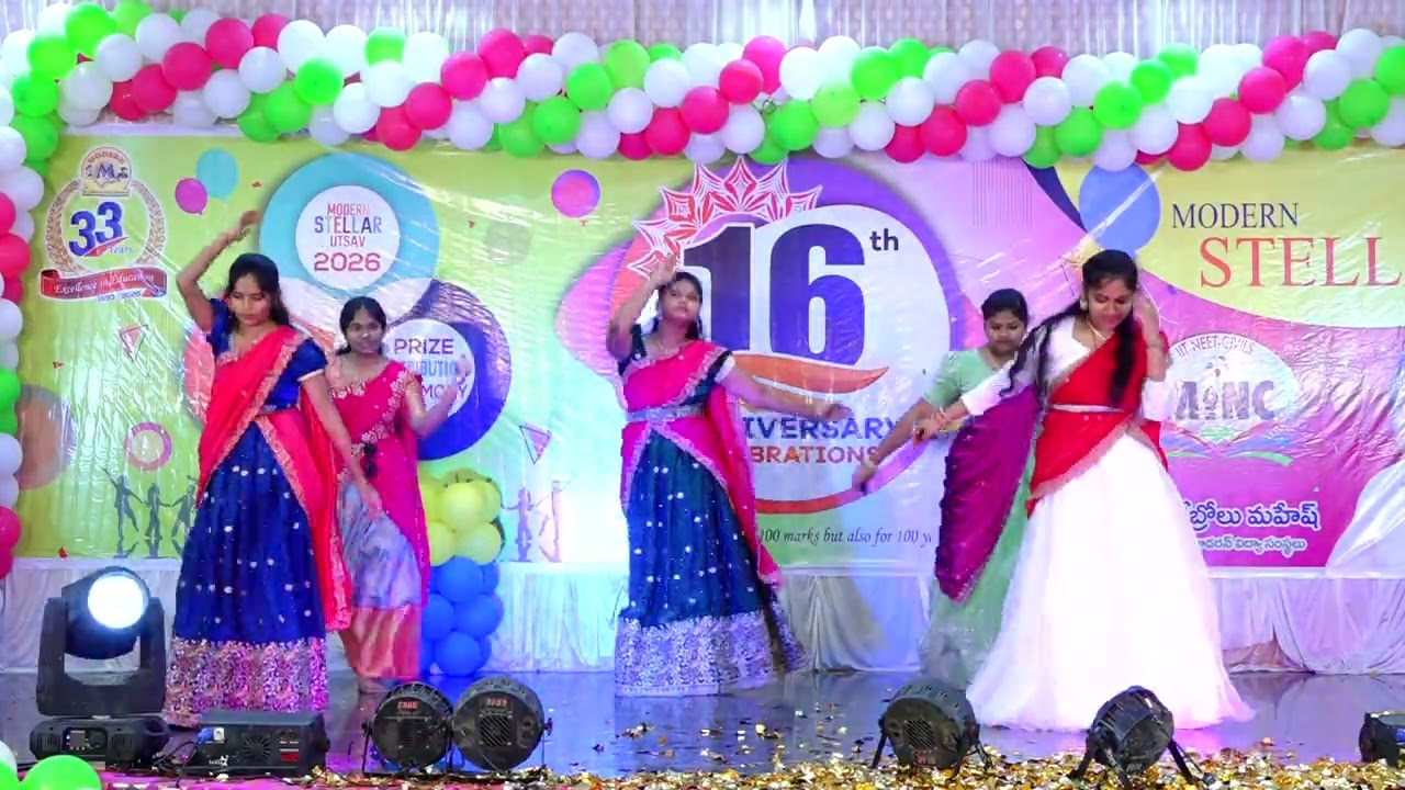 Modern Stellar School 16th Annual day - 10th Girls
