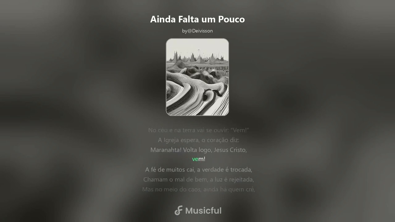 Ainda Falta um Pouco