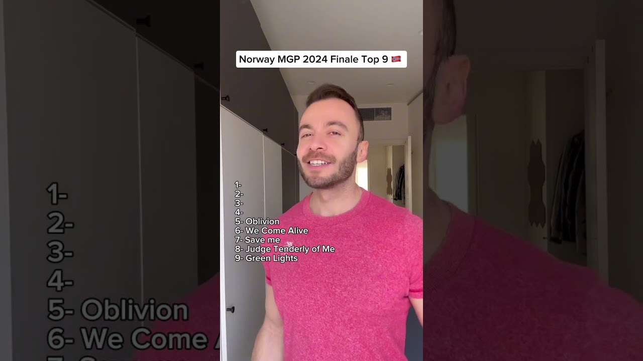 My Top 9 of Norway's MGP 2024 Finale! Who's your favorite to win? #eurovision #norway #mgp2024