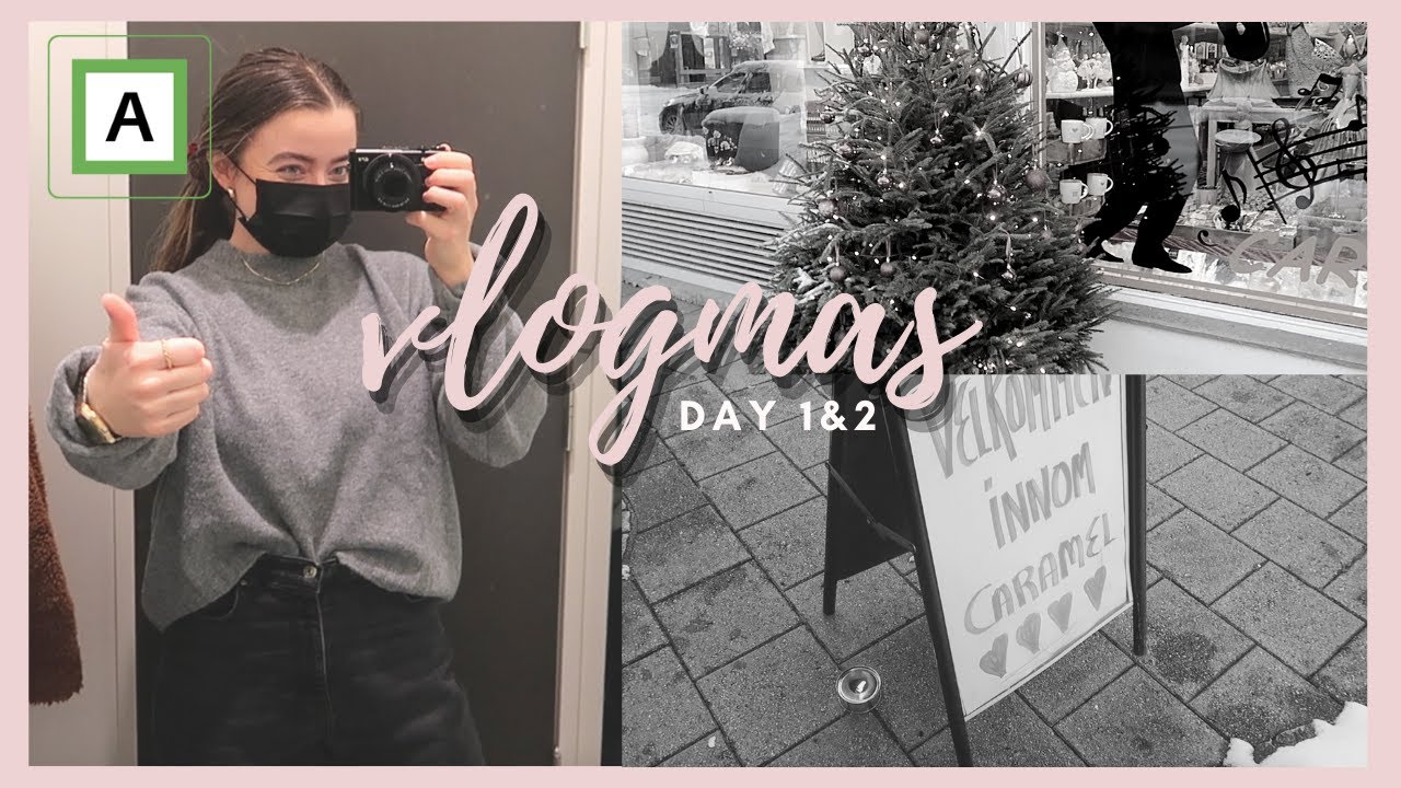 VLOGMAS day 1 & 2 christmas gifts, shopping and snowy streets | french youtuber/french vlog