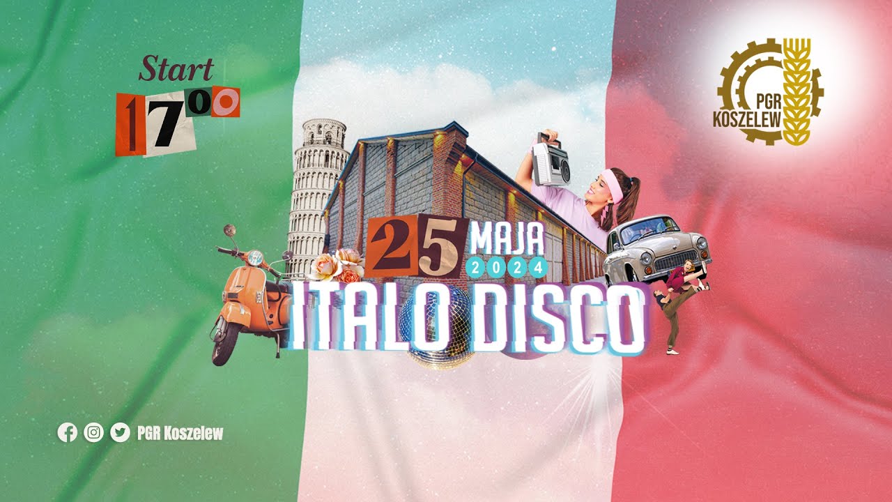 Potańc&oacute;wka w stylu Italo Disco 2024 w PGR Koszelew
