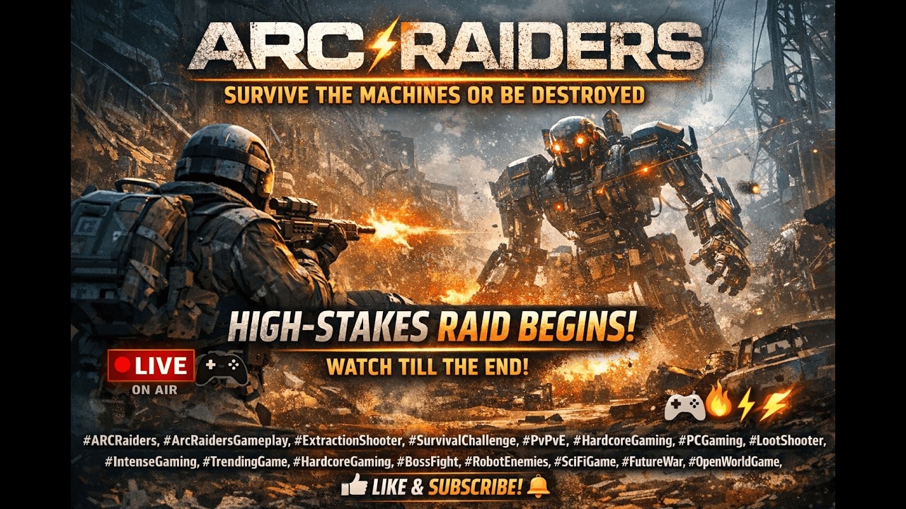 ARC Raiders – Survive the Machines or Be Destroyed ⚡| High-Stakes Raid Begins #games #gameplay