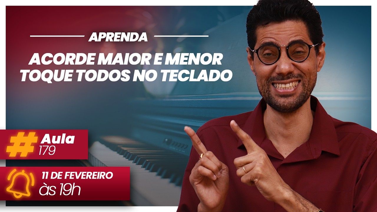 🎹 Acorde Maior e Menor |  Toque Todos no Teclado 🔴 Live do Tecladista #179