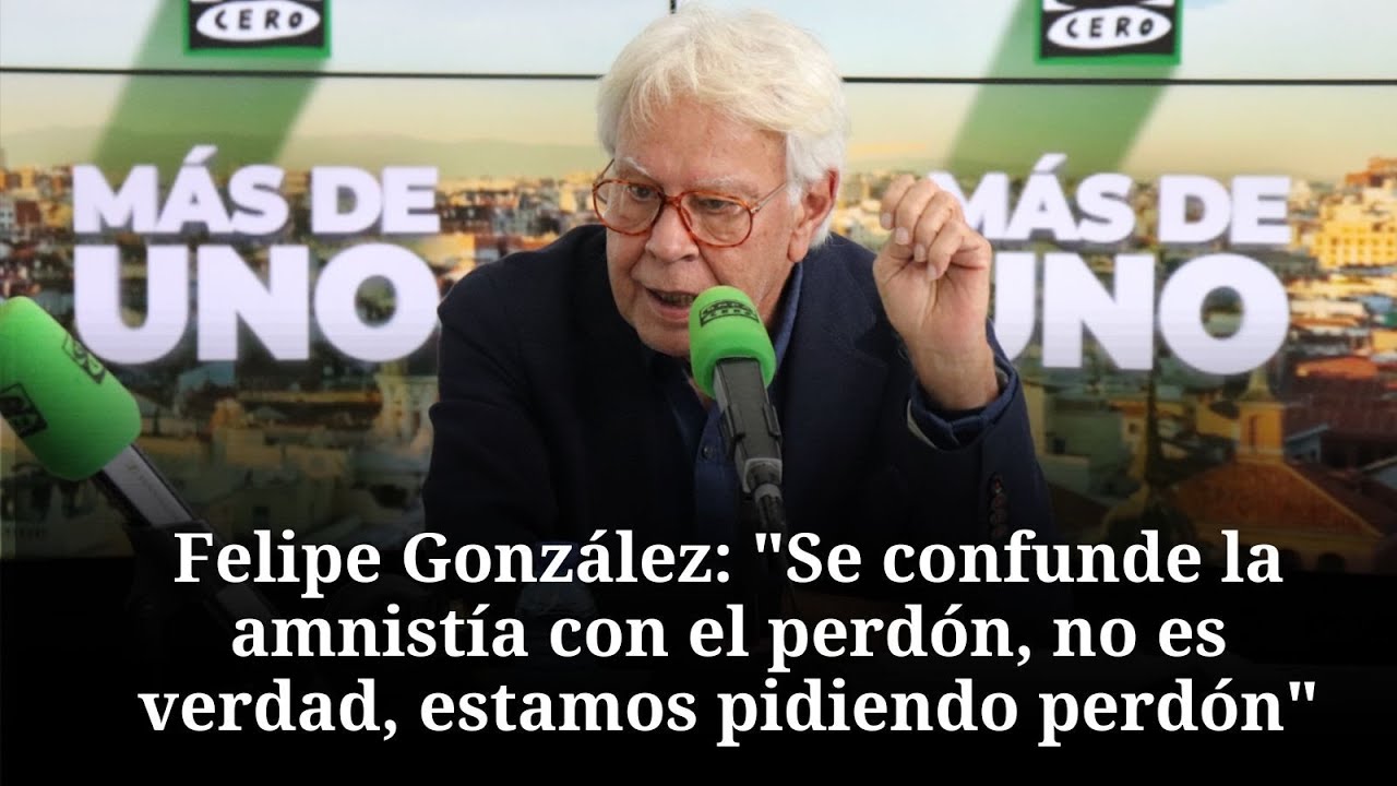 Felipe González considera la amnistía 