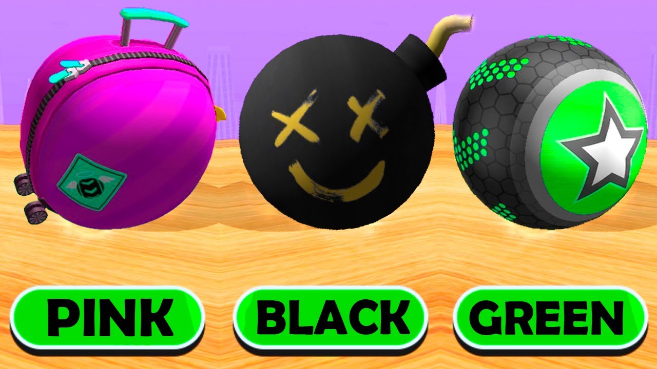 Going Balls - Going Balls - Pink vs Black vs Green Balls on Color Levels! Race-514