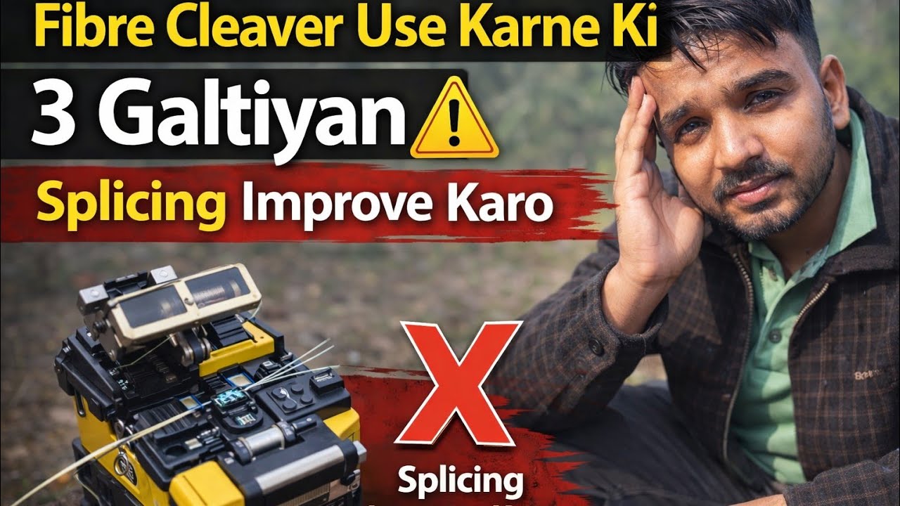 Fibre Cleaver Use Karne Ki 3 Galtiyan | Splicing Improve Karo
