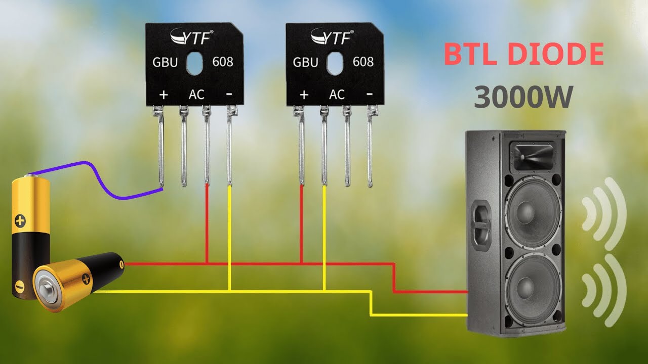 DIY Powerful Ultra Bass Amplifier using BLT Bridge Diode, Simple circuit, No IC  | DIY Audio