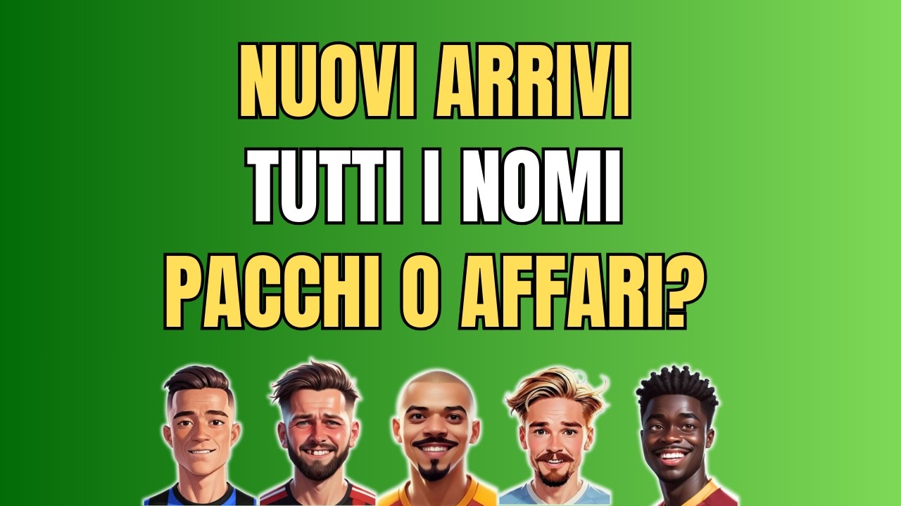NUOVI ARRIVI TUTTI I NOMI PACCHI O AFFARI?