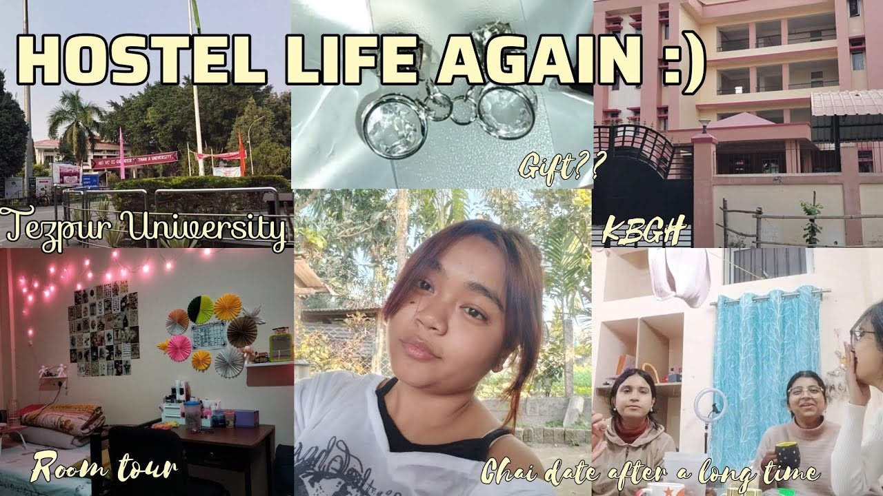 Back to Hostel After Winter Break 🧳 | Room Tour, Cake & Friends🎀