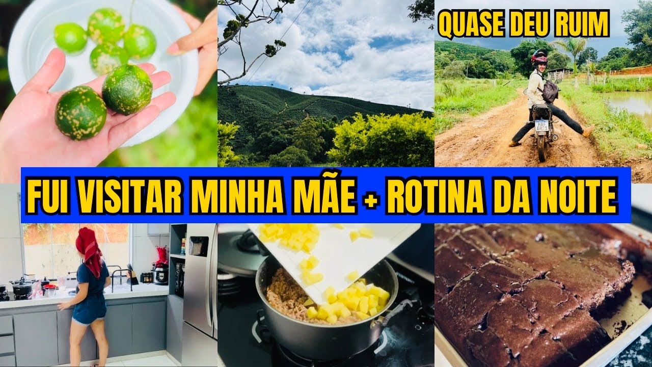 FUI VISITAR MINHA MÃE NA ROÇA E QUASE DEU RUIM | ROTINA DA NOITE