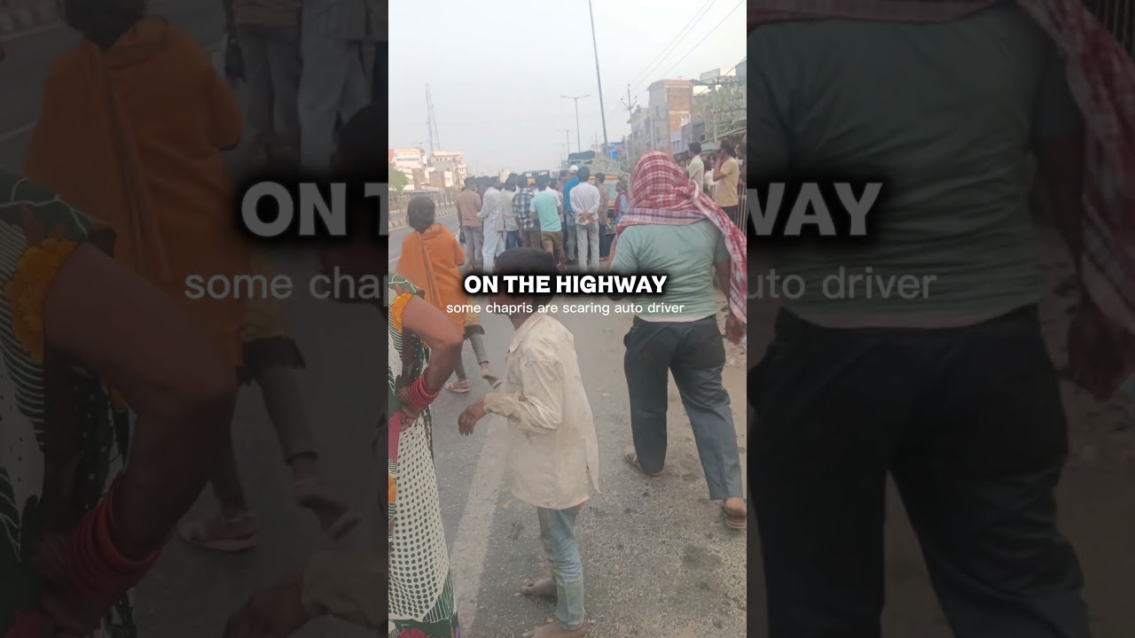 chhapri boy scared auto driver 😱#onroad  #viral #chhapririder #auto #bihar