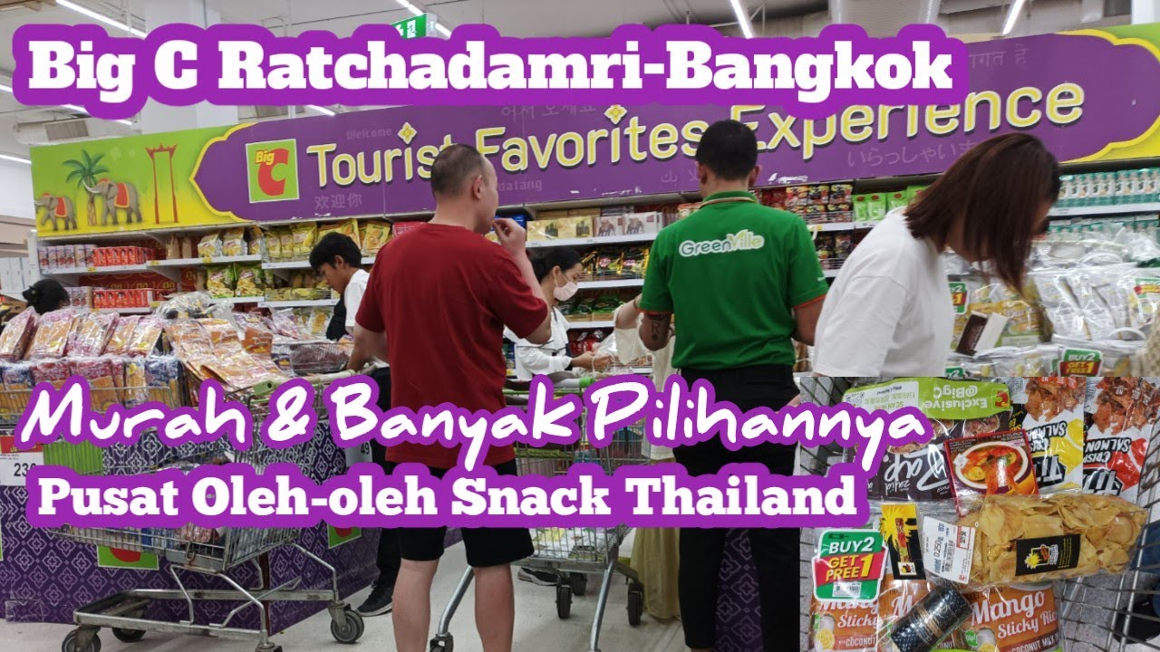Big C Supercenter Ratchadamri-Bangkok, торговый центр тайских закусок и сувениров