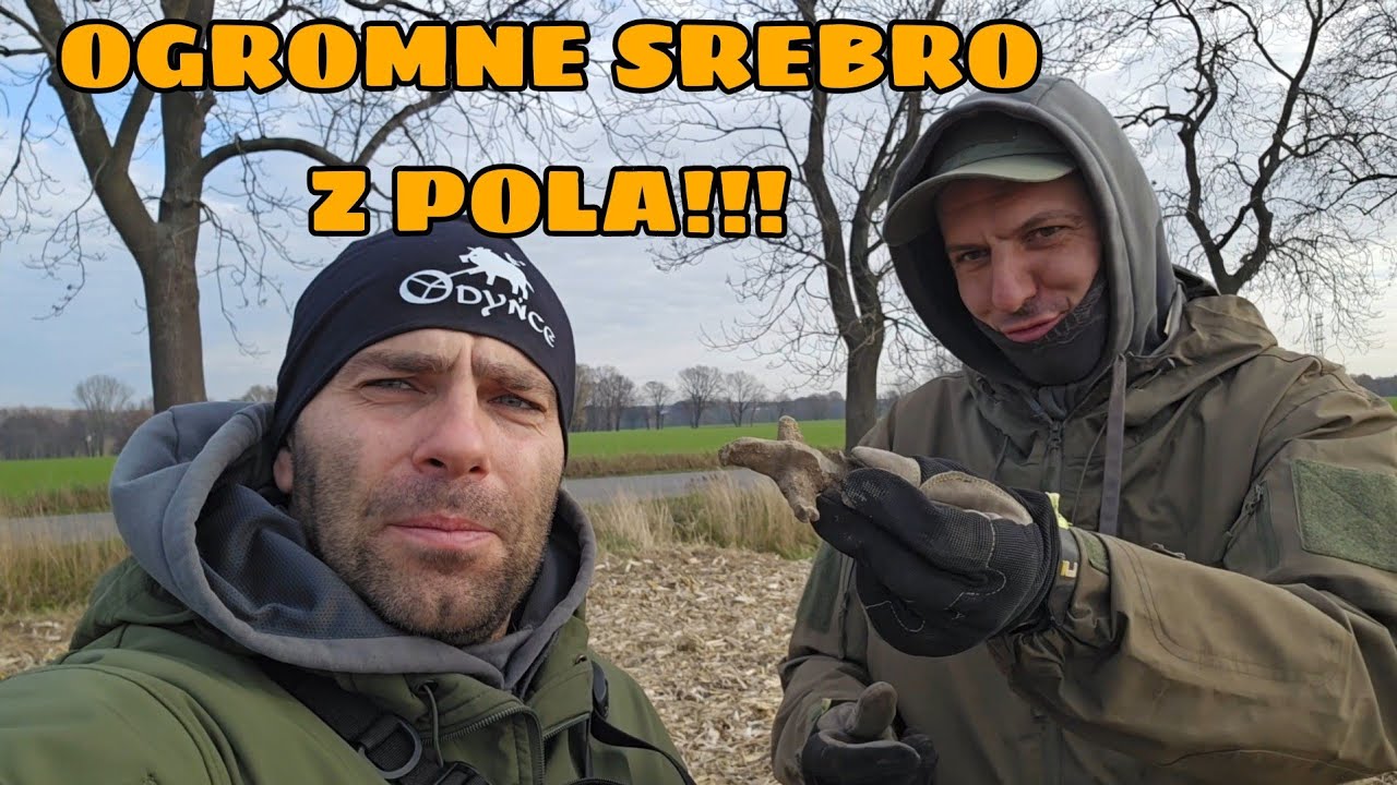 OGROMNA STARA SREBRNA MONETA Z POLA NA KTORYM BYŁO LOTNISKO ZA NIEMCÓW!