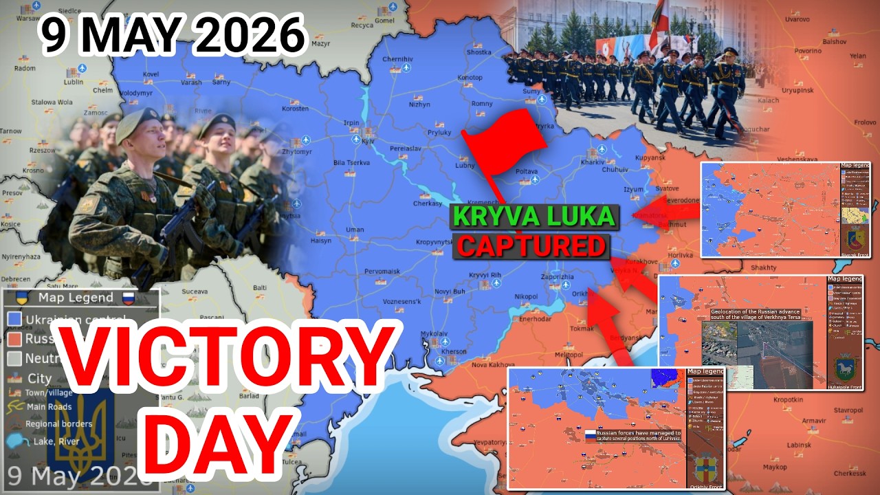 Russia and Ukraine Agree to Ceasefire | Russian Forces Capture Kryva Luka [9 May 2026]