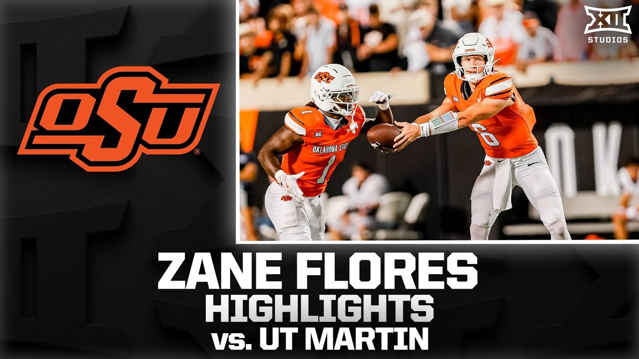 Zane Flores Highlights vs. UT Martin | 2025 Big 12 Football