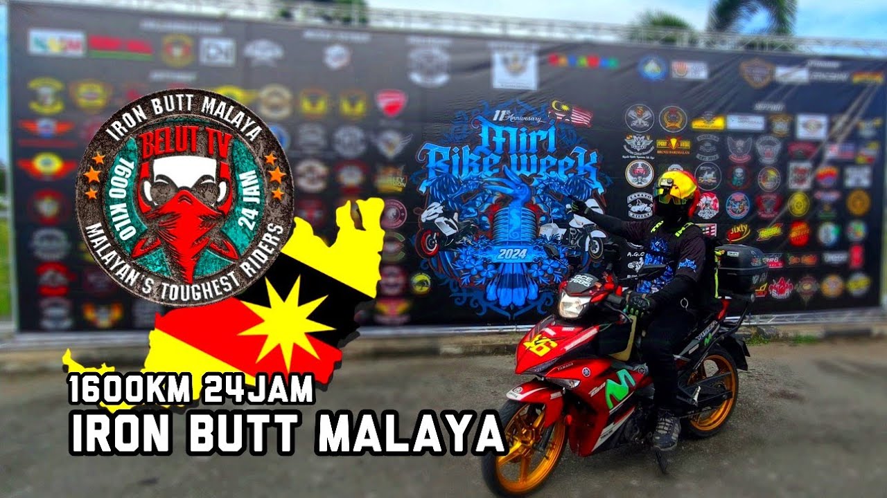 IRON BUTT MALAYA ON BORNEO SARAWAK ft. 11th MIRI BIKE WEEK 2024
