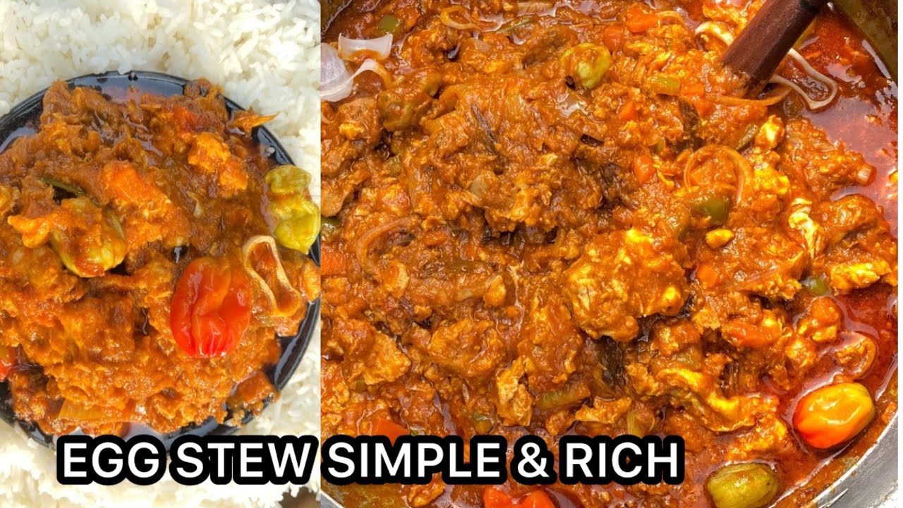 HOW TO COOK AUTHENTIC GHANAIAN EGG STEW   // EGG STEW RECIPE QUICK & ￼TASTY
