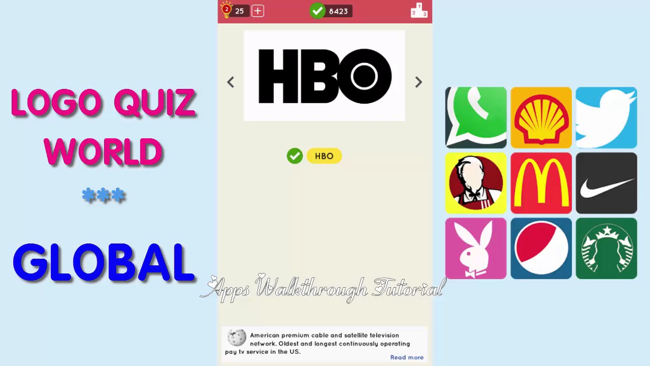 Logo Quiz World Global Level 20 - All Answers - Walkthrough