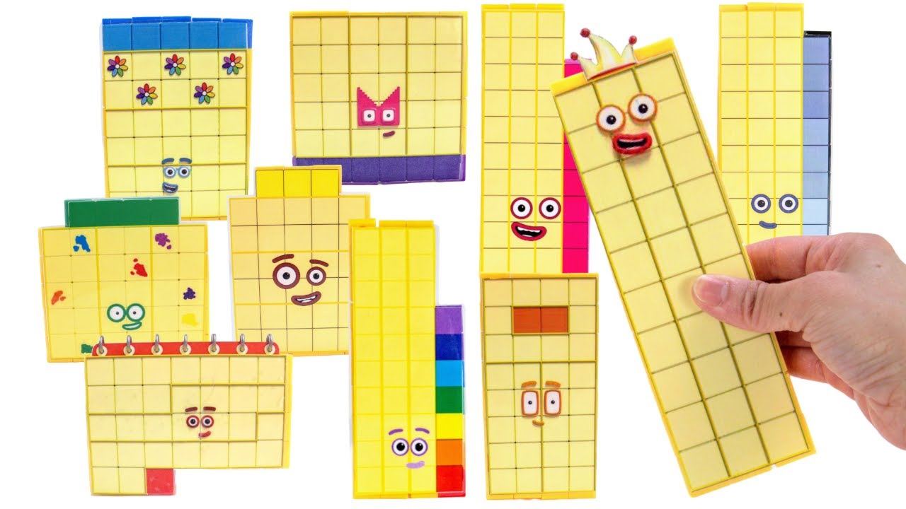 DIY Numberblocks 30 to 39 with Snap Cubes