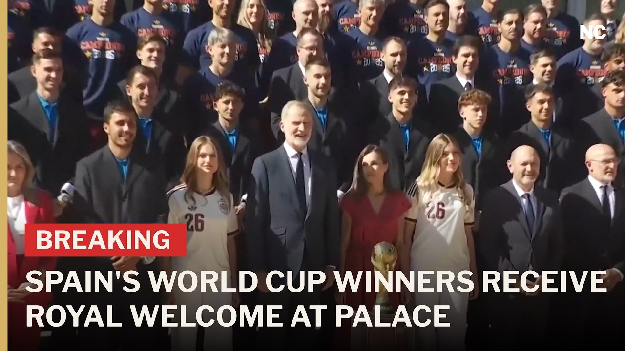 FULL: WATCH Spain's World Cup Heroes Meet the Spanish Royal Family After Historic Triumph | AD1G