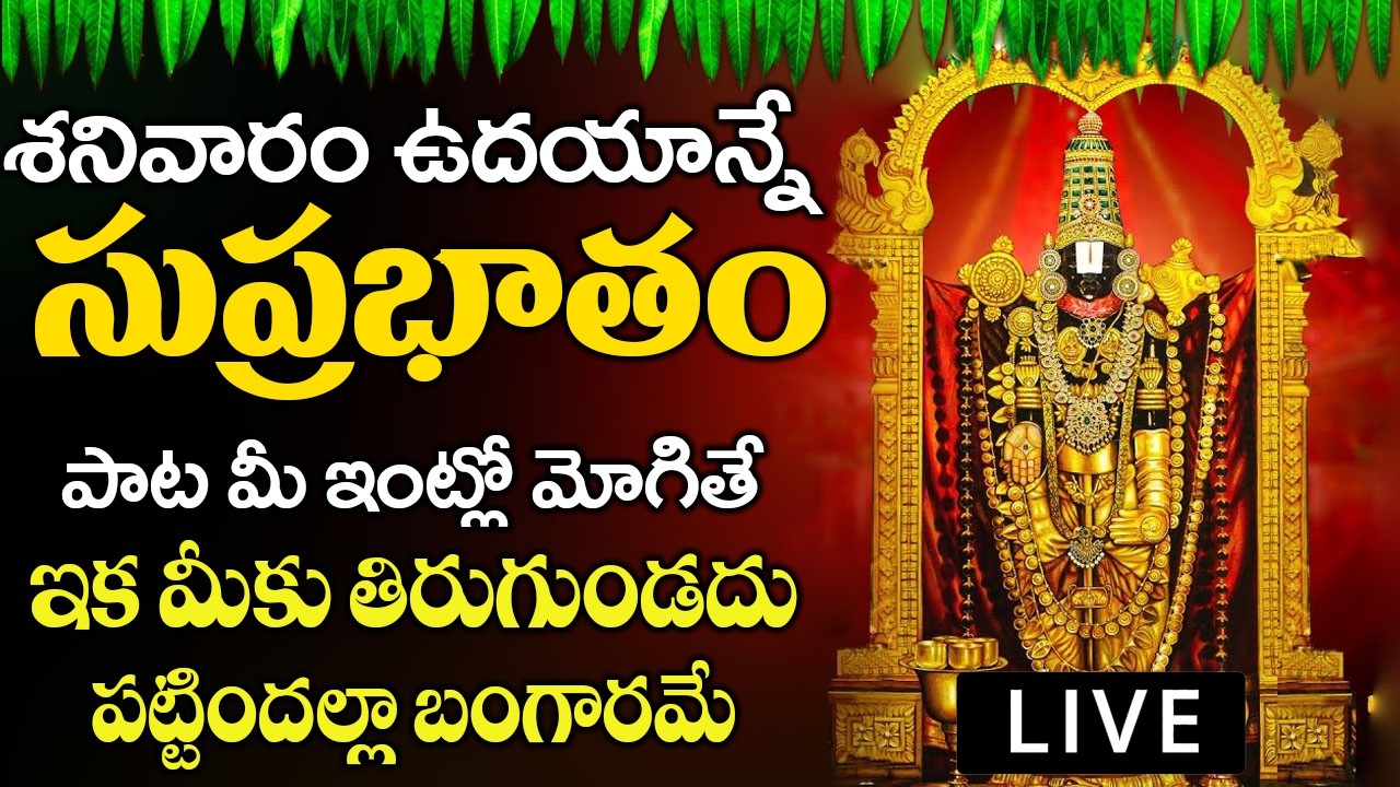 శనివారం రోజు వెంకటేశ్వర సుప్రభాతం మీ ఇంట్లో మోగితే ఇక మీకు తిరుగుండదు | Venkateswara Suprabatham