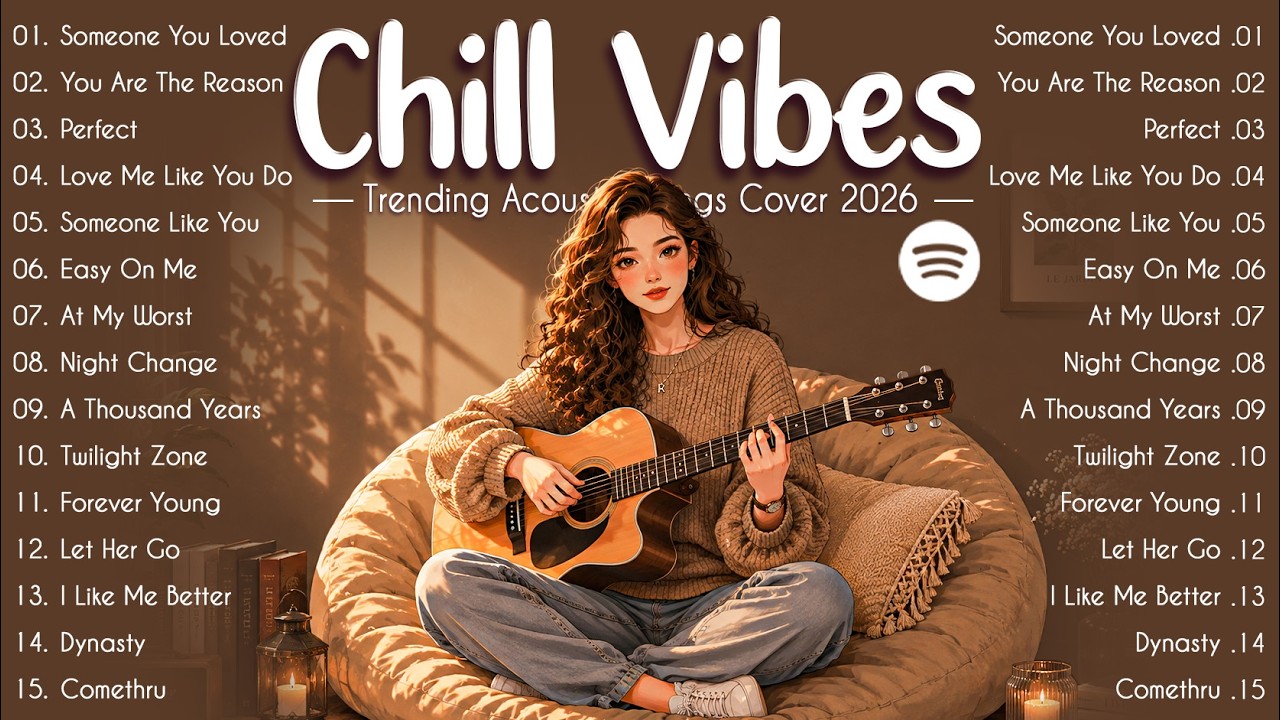 🤍Best Spotify Trending 2026 || Positive Pop Music ~ Top Music Travel Spotify 2026 | Slow Acoustic