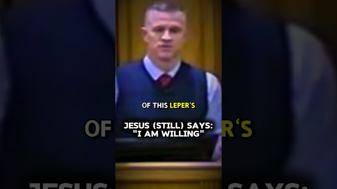 Jesus cleanses a leper 