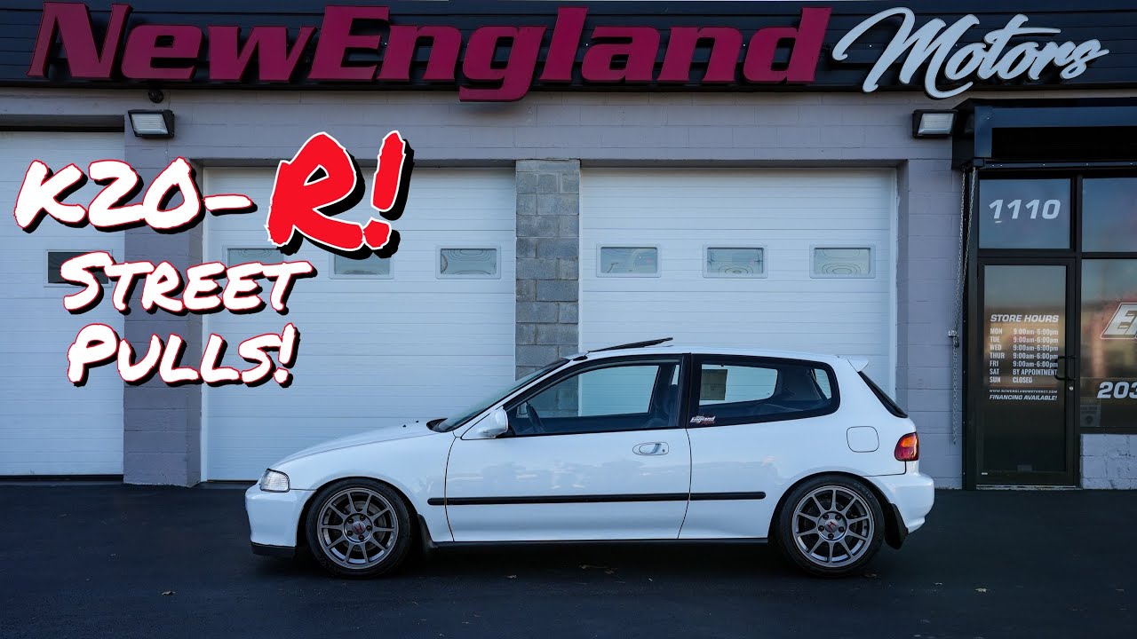 K20a Type-R Civic Si hatchback Street Pulls!