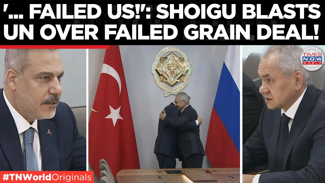 WATCH: Shoigu Accuses UN Chief Guterres of Failing Russia and Turkey on the Grain Initiative