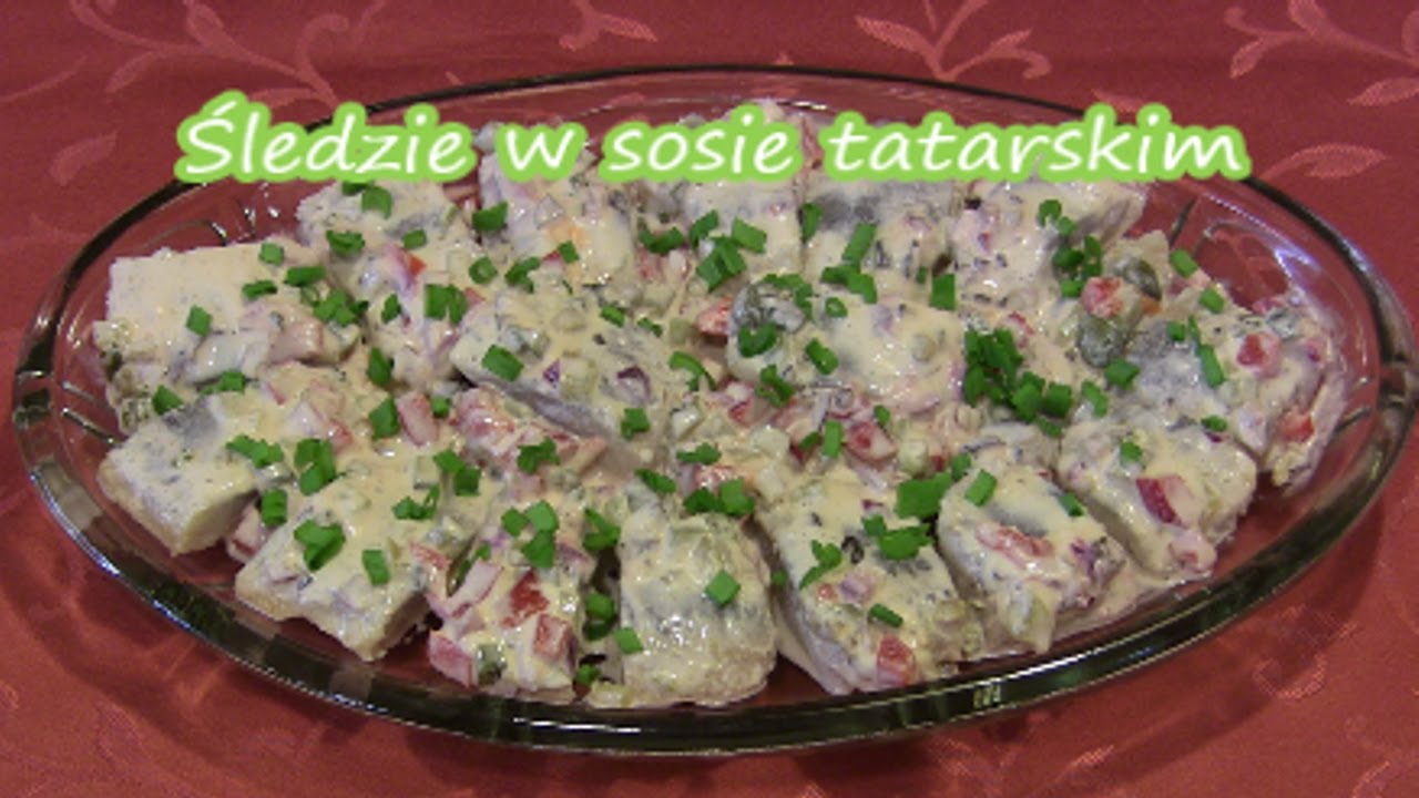 Śledzie w sosie tatarskim