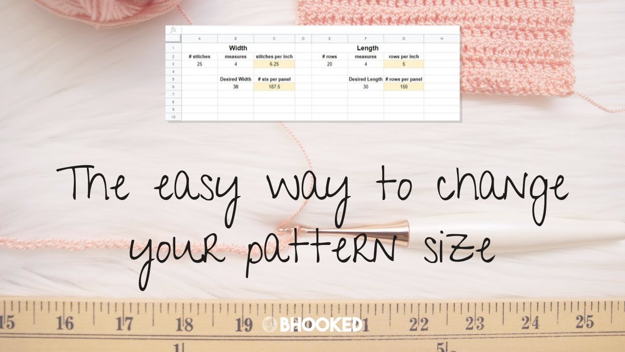 Change Pattern Size With Gauge Using a Spreadsheet | How to Set It Up