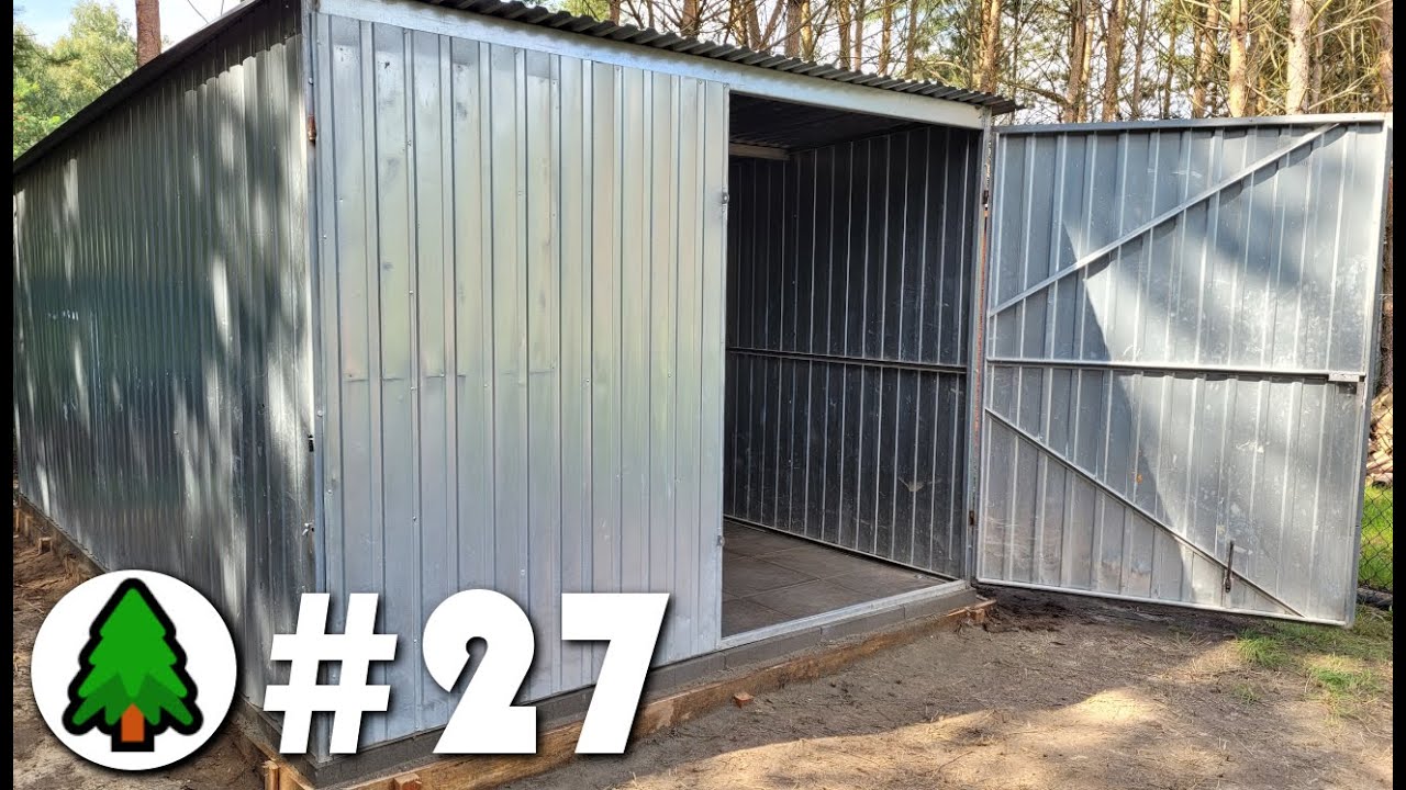 Garaż blaszany 3x5. W końcu mamy schowek 😊! | Działka w lesie🌲 | Odcinek 27