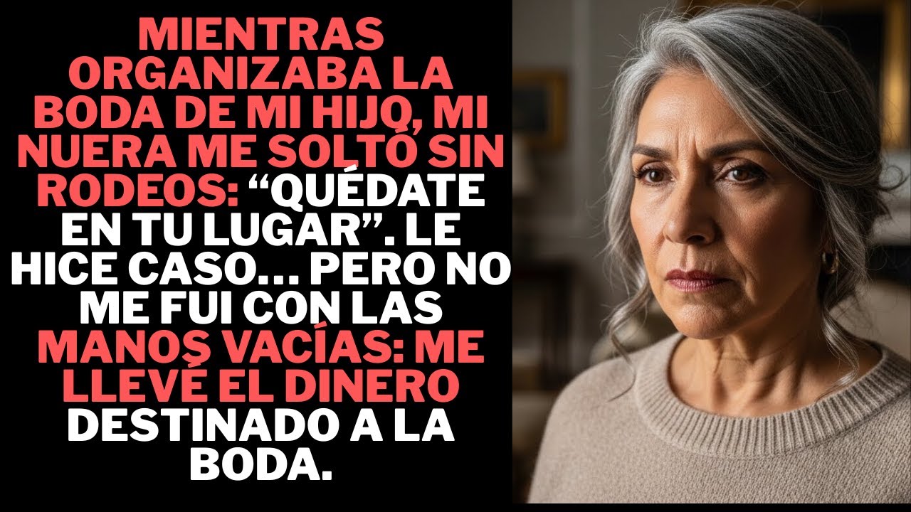 Mientras organizábamos la boda de mi hijo, mi nuera me soltó sin ningún pudor: