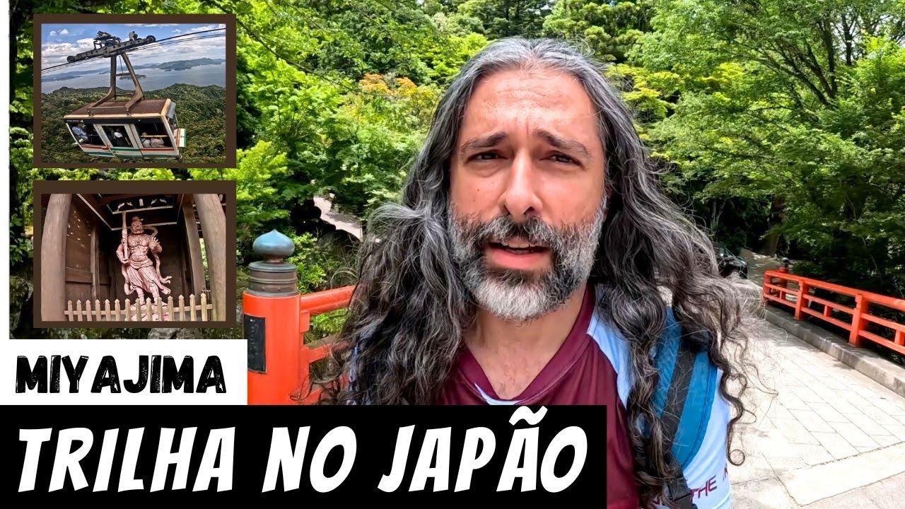 Trilha para subir o Monte Misen em Miyajima - JAPÃO