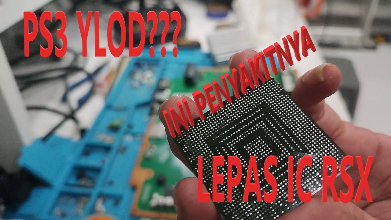 Cara lepas IC RSX PS3