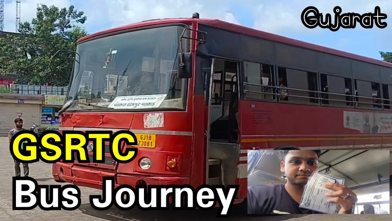 GSRTC Bus Journey-Gujarat State Transport-Dharampur To Valsad-SR Views