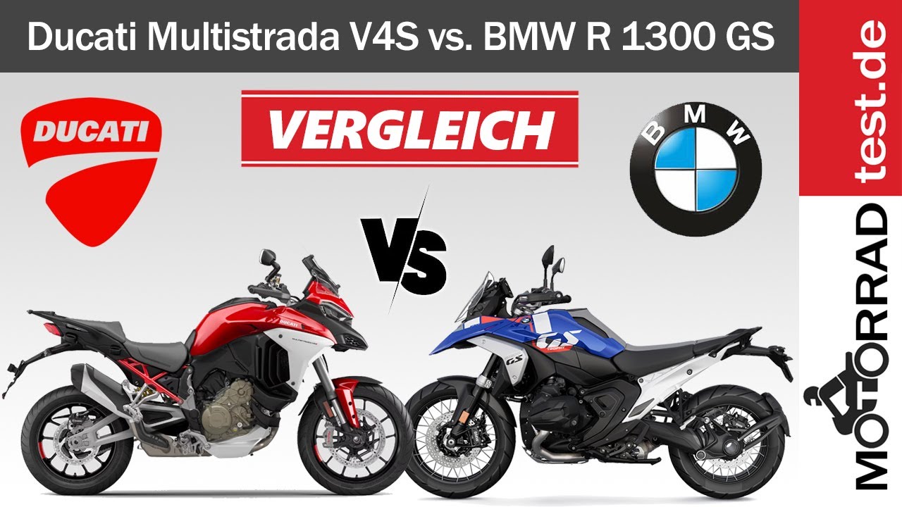 Vergleich BMW R 1300 GS vs. Ducati Multistrada V4S