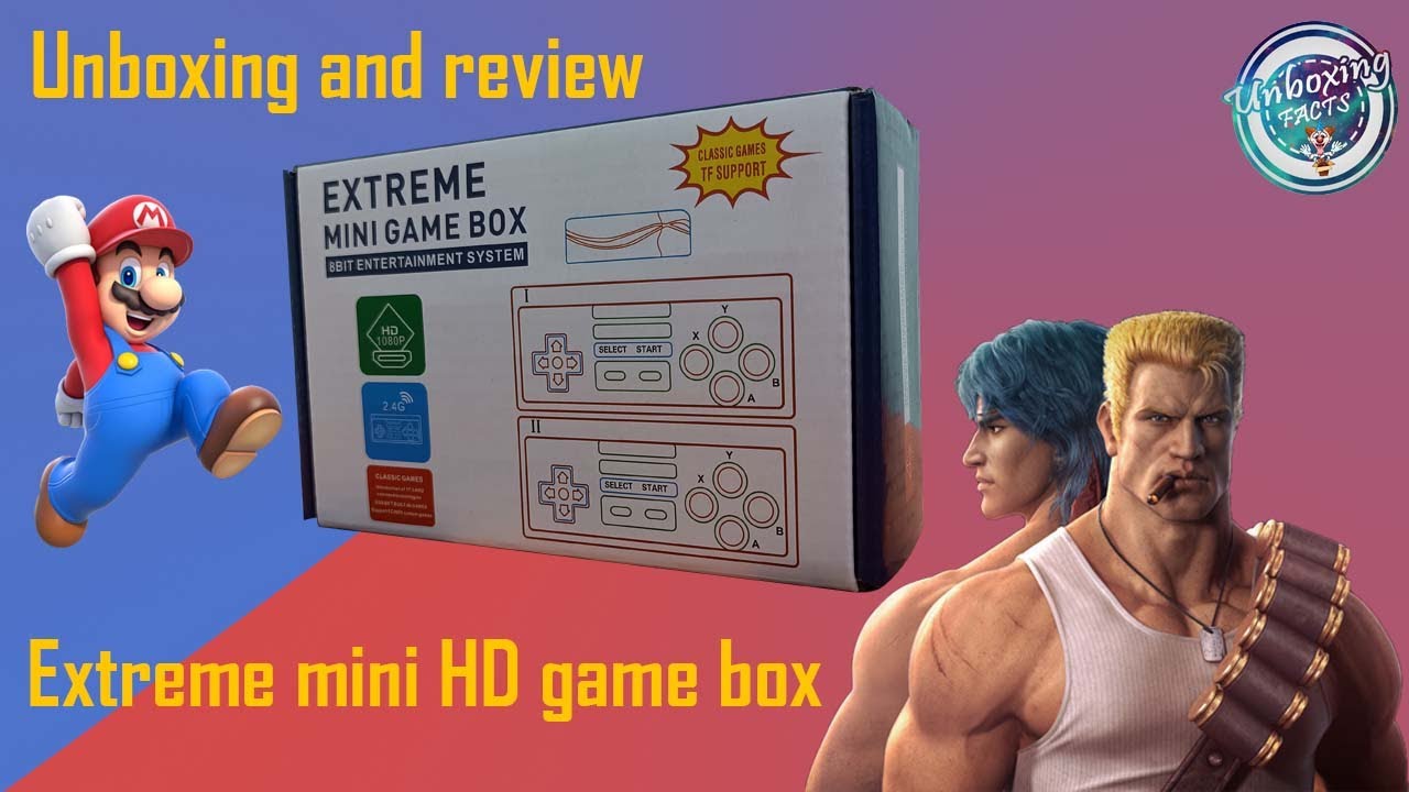Unboxing, Review & Trick to install games in Extreme mini game box.