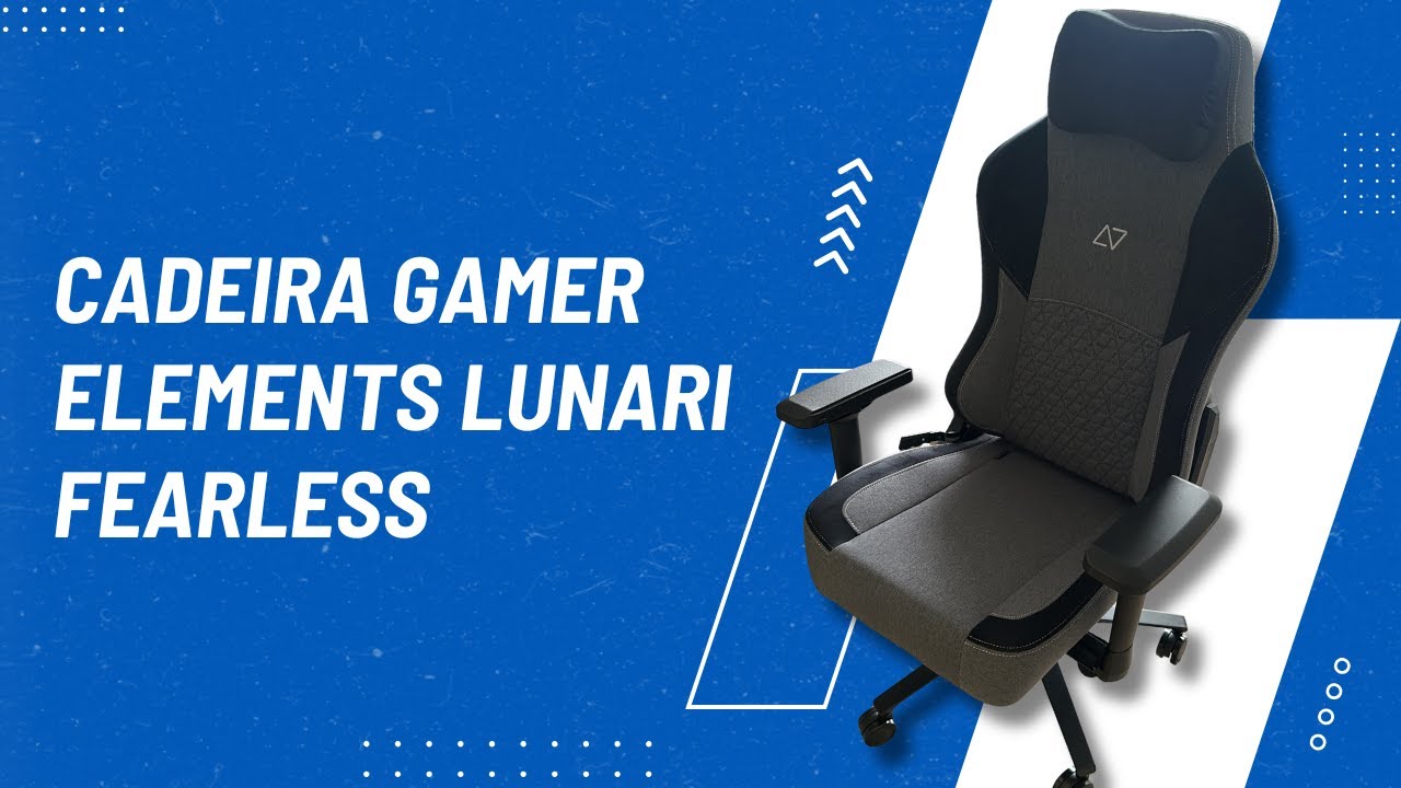 UNBOXING CADEIRA GAMER ELEMENTS LUNARI FEARLESS | É INCRÍVEL!