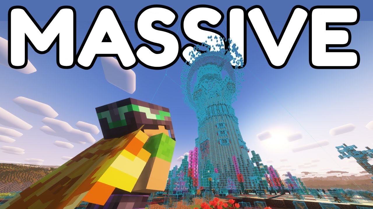 Building a Big ahh Wizard Tower in Minecraft