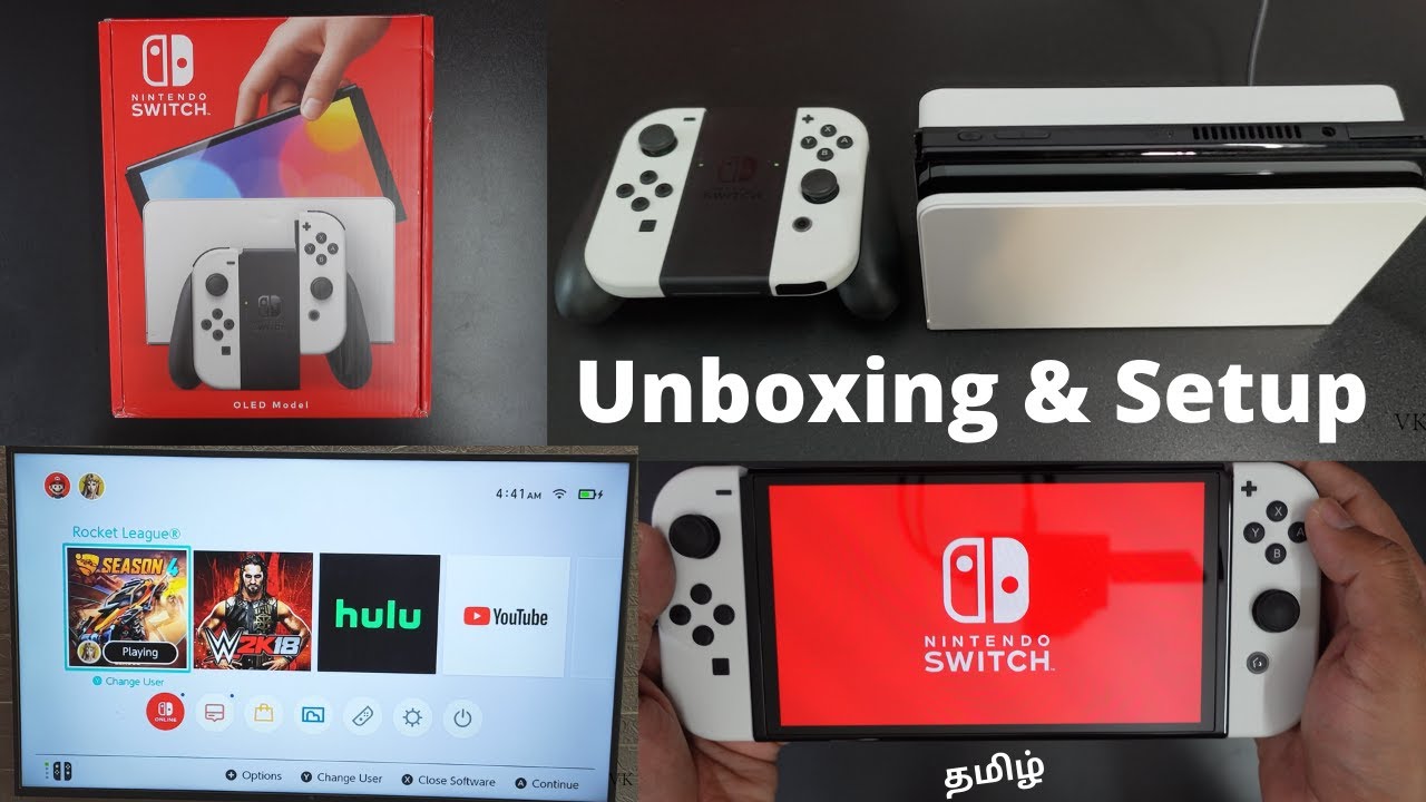 Nintendo Switch OLED Unboxing & Setup in Tamil | India