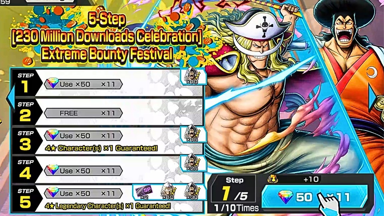 One PiEce BoUnTy RUsh - INSANE EDWARD NEWGATE & KOZUKI ODEN LUCKY SUMMONS!